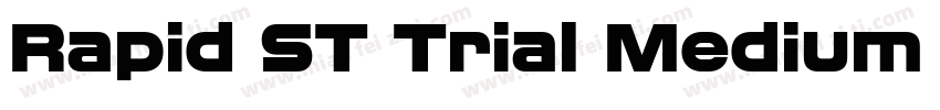 Rapid ST Trial Medium Wide字体转换
